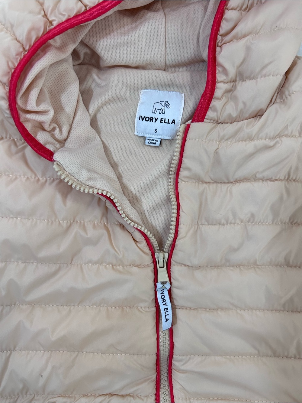 Ivory Ella Claire Mixed Media Sherpa Pullover Jacket. S - Picture 11 of 16